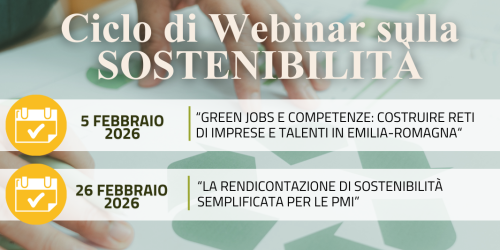 Webinar Emilia Romagna sulla sostenibilità